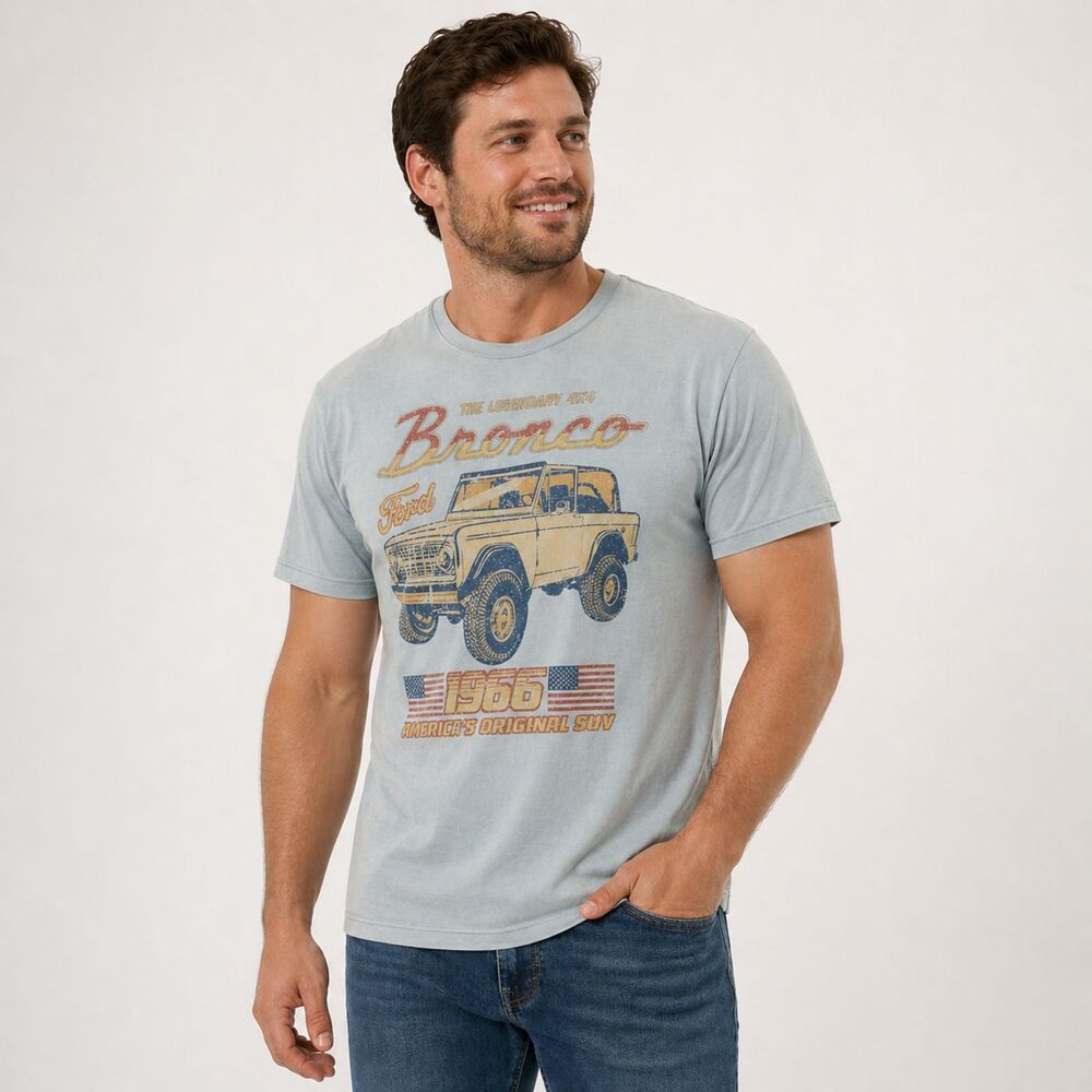 Vintage Ford Bronco 1966 Graphic Tee XL